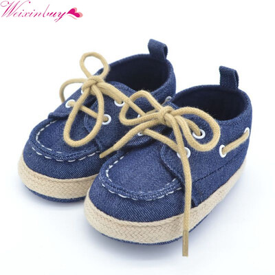 

WEIXINBUY Baby Boy Girl Blue Red Sneakers Soft Bottom Crib Shoes Size born to 18 Months Hot sale 3 Colors