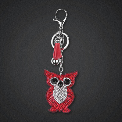 

Siaonvr Owl Toy 5D Diamond Painting KeyRing Key Chain Pendant Gift