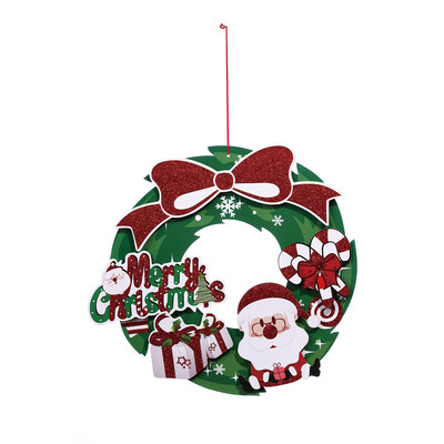 

Tailored 40 cm Christmas Holiday Paper Wreath Door Ornament Garland Decoration