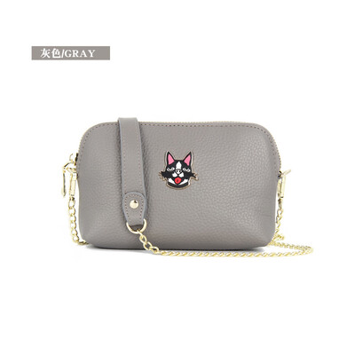 

2019 new first layer cowhide wallet female long zipper ultra-thin leather wallet Korean version of the wallet women