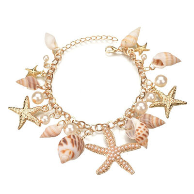 

Bohemia Women Girl Coconut Design Bracelet Bangles Bohemia Adjusting Wristband Chain Cuff Jewelry