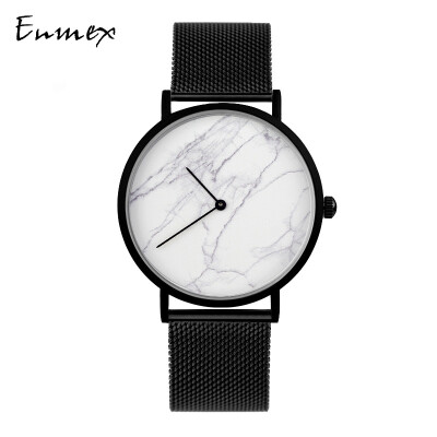 

Enmex Watch Simple Two-Needle Light Design Marble English Style Watch