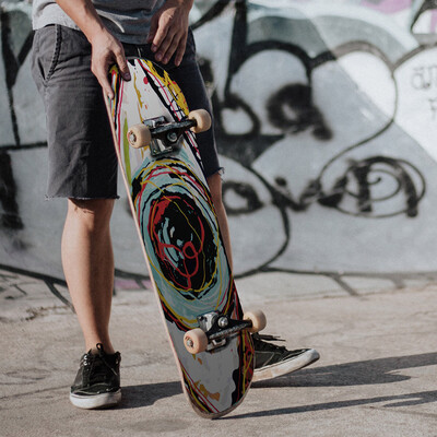 

〖Follure〗Thickened Matte Non-slip Wear Resistant Skateboard Stickers Laptop Luggage Decal