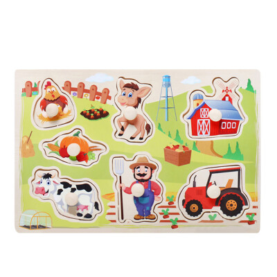 

Gotoamei Childrens Puzzle Grasp Board Puzzle Birthday Boy Girl Educational Toy