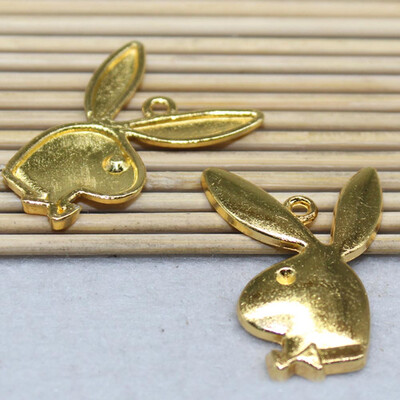 

1Pcs BrightDull SilverGold Color Plated Alloy Charms DIY Jewelry Findings Animal Rabbit Head Pendants