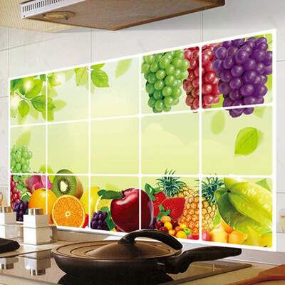 

Home Oil-proof Adhesive Wall Sticker Imitation Brick Pattern Bathroom Waterproof Wallpaper Tile Stickers decoration