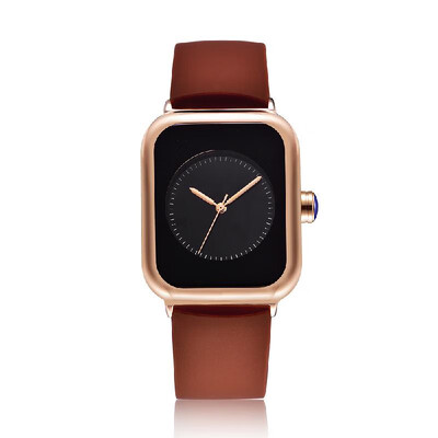 

REBIRTH Fine Quality Movement Square Watch For Both Men&Women BlackSilveryBlack
