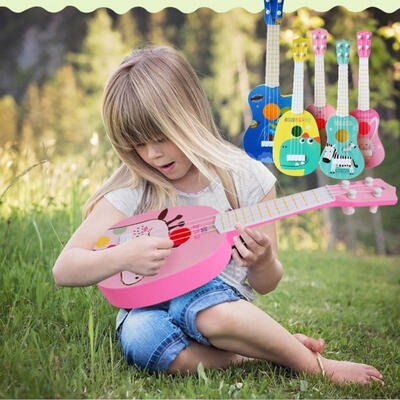 

Lovely Animal Musical Guitar ukulele Instrument Children Kid Educational Play Music Toys