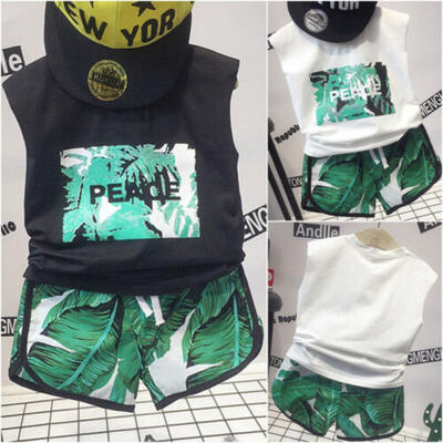 

Toddler Kid Baby Boy Clothes Summer T-Shirt Tops Shorts Pants Beach Outfits Sets