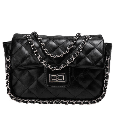 

New tide chain hand bag shoulder bag Korean fashion wild rhombic crossbody backpack
