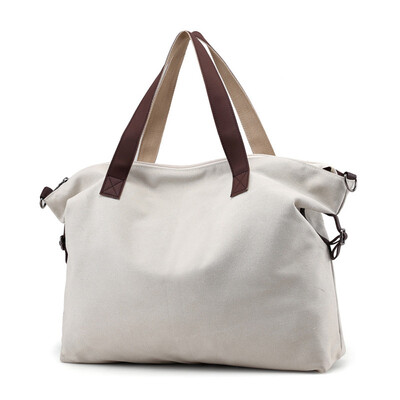 

Tailored Women Canvas Crossbody Bags Vintage Canvas Tote Handbags Big Bag Black