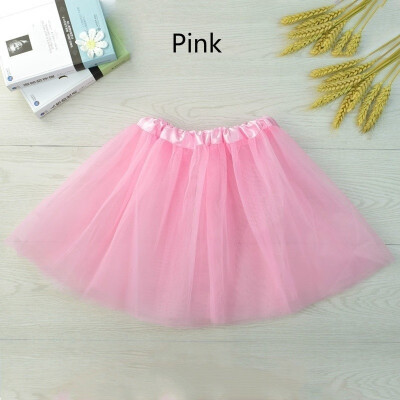 

2018 New Fashion 12 Colors Baby Girl Child Baby Three-layer Mesh Dance Skirt Ballet Dress Puffy Skirt