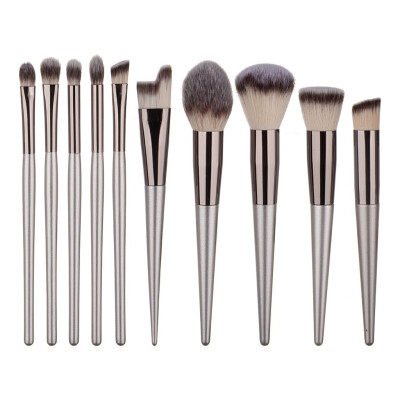 

Gobestart 12 Pcs Wooden Handle Makeup Brush Powder Base Powder Paint Set Makeup Tools