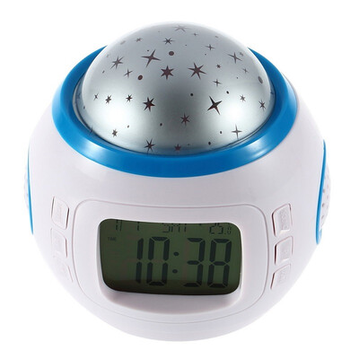 

Sky Star Night Light Projector Lamp Music Alarm Clock for Kids Children