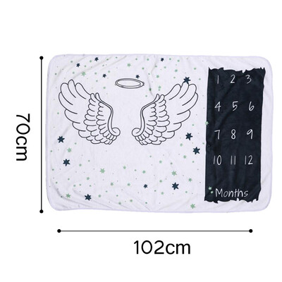 

Toponeto Baby Monthly Blanket Newborn Month Blanket Baby Shower Gift