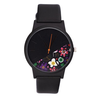 

Business Women Watches Fashion Quartz Wristwatch Different patterns Ladies Clock Black Dial Leather Strap Relogio Feminino