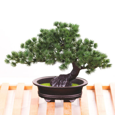 

Artificial Plants Bonsai Tree Welcoming Fake Green Plant Fake Flower Pine Tree