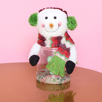 

〖Follure〗Cute Christmas Candy Storage Can Decor For Home Gift Biscuits Food Storage Jar