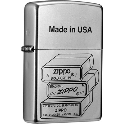 

Zippo lighter special memory forging chrome color printing 205-015008