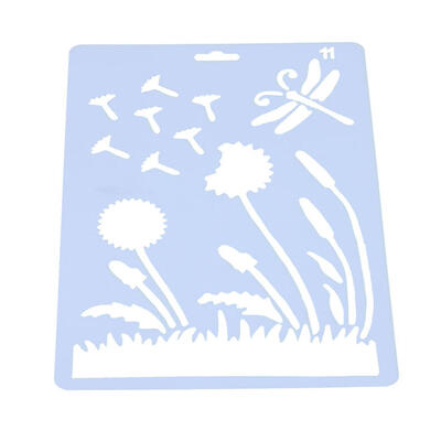 

DIY Dandelion Ruler Template Photo Album Hollow Stencil Decor Painting Tool