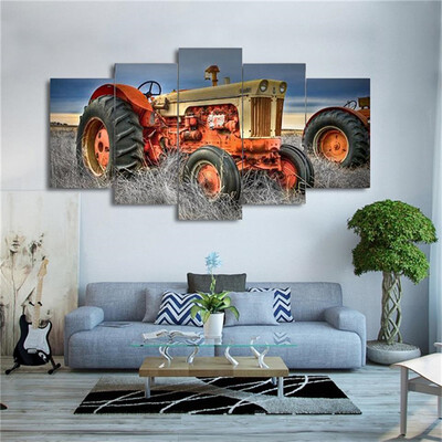 

canvas On Farm Tractor painting decor print poster wall art No Frame 100x55cm