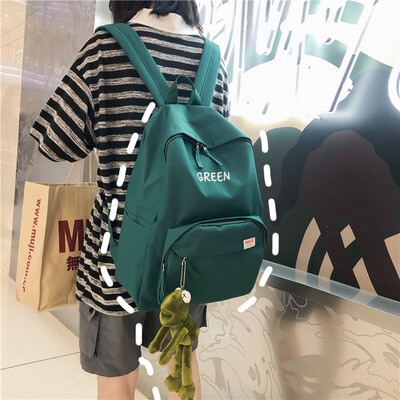 

Ins wind bag female college students Korean version of high school junior high school junior high school girls simple Joker backpa