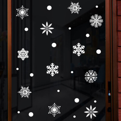 

Toponeto Snowflake Decor Christmas Wall Sticker Home DIY Decals For Door And Window