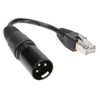 

XLR 3 Pin Male To RJ45 Male Network Connector Adapter Converter Cable