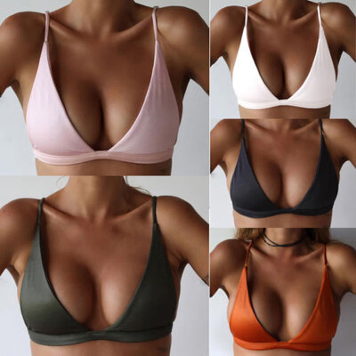 

Womens Swimwear Padded Bra Push Up Bathing Swimsuit Bikini Top Beach Summer Tops