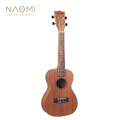 

NAOMI 26 Inch Ukulele Sapele Topboard Rosewood Fretboard&Bridge Nylon Strings Musical Instrument Toy Guitar Ukeleles for Begin