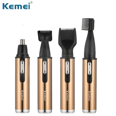 

Kemei 4 in 1 Men hair trimmer Electric Nose Ear Hair Trimmer clipper Rechargeable beard Eyebrow Shaver razor face hair removal eye