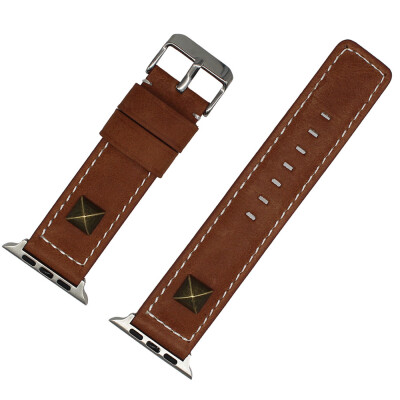 

〖Follure〗Willow Nail Leather Buckle Wrist Watch Band Strap Belt For Watch For Apple Watch