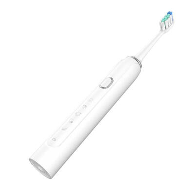 

Rechargeable Electric Toothbrush With 5 Brushing Modes 37000 VPM Pressure Sensor Smart Timer IPX 7