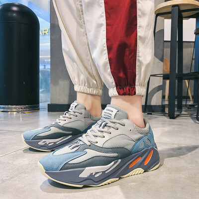 

Mens shoes autumn Korean version of the trend of mens shoes sports casual breathable increased wild net shoes tide shoes