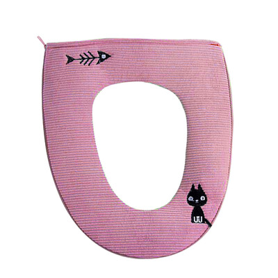 

〖Follure〗Bathroom Protector Closestool Soft Warmer All Shape Toilet Cover Seat Lid Pad