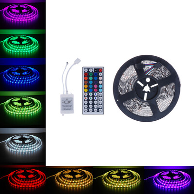 

〖Follure〗5M 5050 SMD RGB 300LEDs LED Light Strip 44 Key IR Remote Controller DC12V