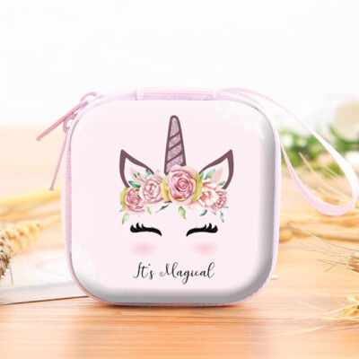 

Unicorn Alpaca Mini Handbag Cute Simple Style Headphones Box Small Wallet Cartoon Coin Change Purse