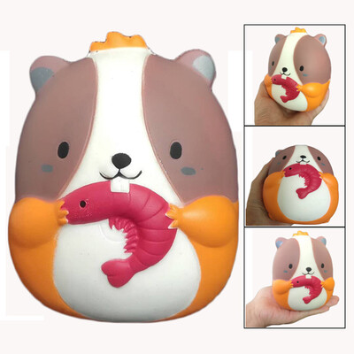 

YIWULASoft Eat Shrimp Hamster Slow Rising Scented Relieve Stress Toy