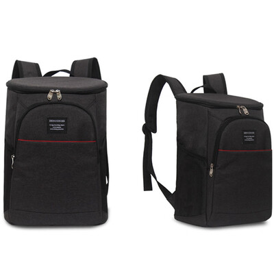 

Double Shoulder Pack Red Wine Lunch Ice Backpack Picnic Bag Large Capacity Thermal Insulation Bag