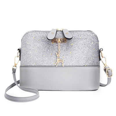 

Shell Shoulder Handbag Women Sequin Lady PU Leather Crossbody Messenger Bag