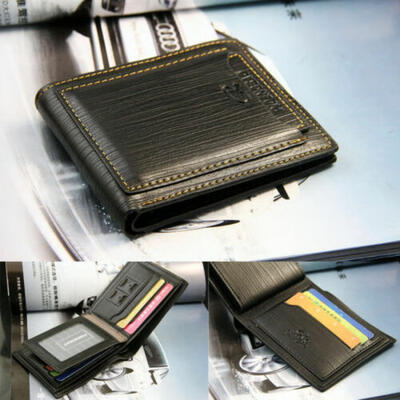 

Mens Bifold Leather Wallet ID Credit Card Holder Billfold Purse Clutch Fashion