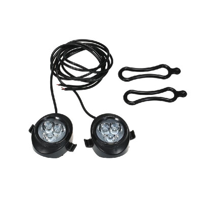

12V 9W Motorcycle Warning Strobe Light 3 LED Brake Light Turn Signal Front Lamp Auxiliary Warning Light