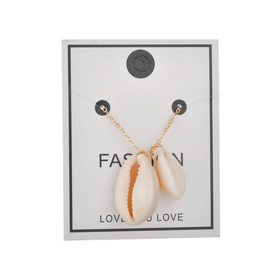 

Bohemian Gold Color White Starfish Conch Shell Pendant Necklace For Women Ocean Beach Choker Necklaces Summer Fashion Jewelry