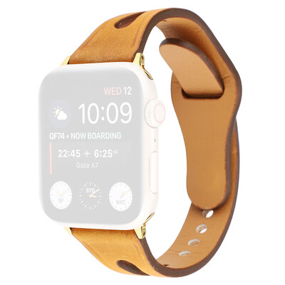 

〖Follure〗Premium Leather Band Replacement Strap Compatible For Apple Watch 4321 4244mm