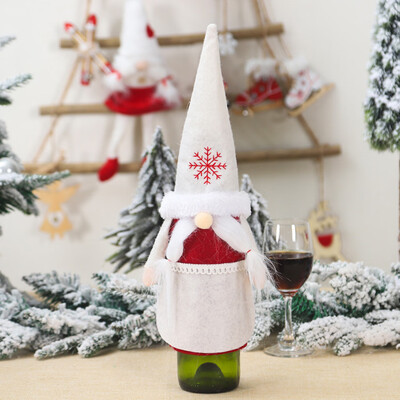 

〖Follure〗Merry Christmas Santa Wine Bottle Bag Cover Xmas Festival Party Table Decor Gift