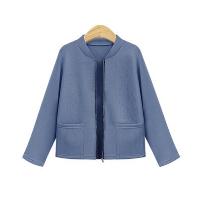 

Roseonmyhand Womens Casual Solid Jacket Long Sleeve Short Coat Retro Cowboy Pockets Blouse