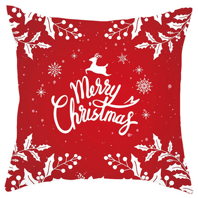 

Siaonvr Merry Christmas Short Plush Pillowcase Sofa Pad Set Home Decoration 18x18 Inch