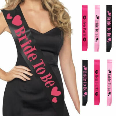 

BRIDE TO BE Hot Sash Cheap Letters for the Hen Party Girls Night Out