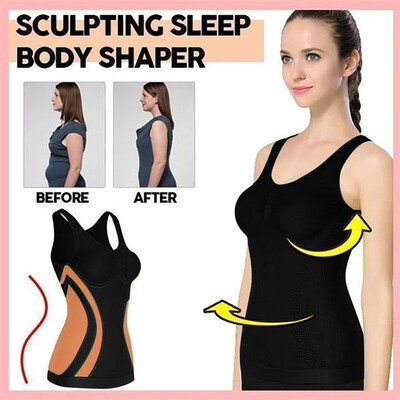

〖Follure〗3 in 1 All Day Every Day Body Shaper Soft Underwear Tank Top Bra Push Up Bra
