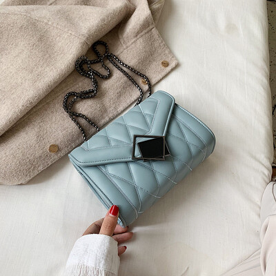 

Small bag female new Korean version of the wild shoulder Messenger bag fashion rhombic chain small square bag